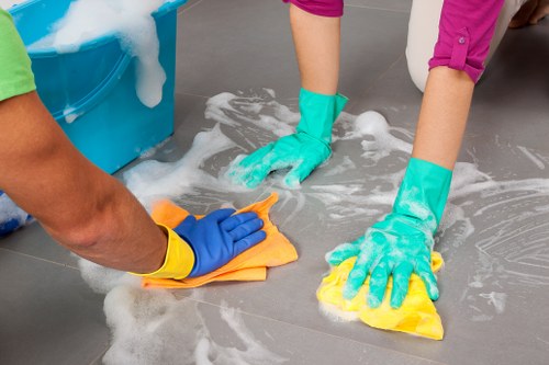 Professional hard floor cleaning for a Crystal Palace home entrance