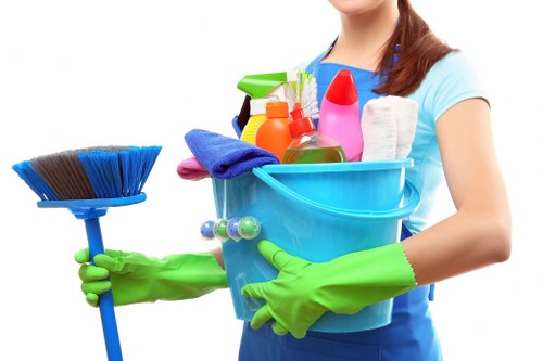 Local cleaners maintaining a retail premises in Crystalpalace